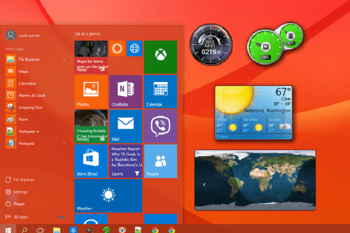 free desktop gadgets windows 10